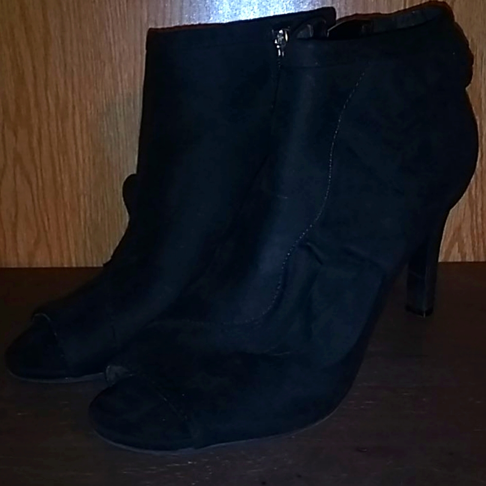 Suede booties